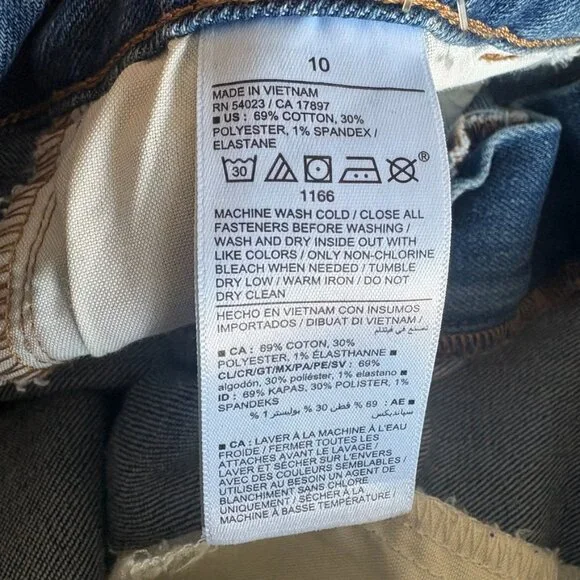 Old Navy Mid Rise Kicker Boot Cut Jeans Womens Size 10 Stretch - Picture 6 of 6